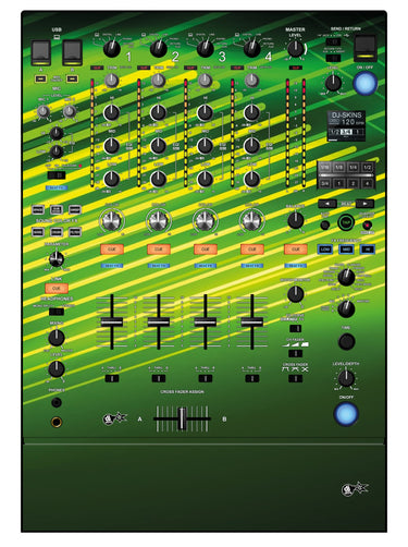 Pioneer DJ DJM 900 NEXUS 2 Skin Green Lazer